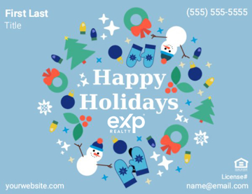 Picture of Postcard Magnet Holiday1