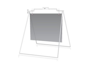 Picture of 18"h x 24"w Sidewalk A-Frame - White - DEPRECATED