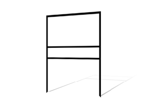 24"h x 24"w Metal Frame 
