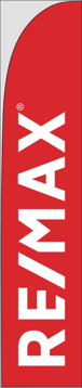 Picture of Red w/ Logo - 15ft x 3ft Feather Flag