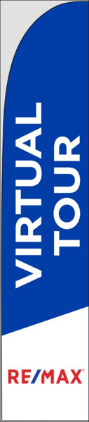 Picture of Blue Virtual Tour - 15ft x 3ft Feather Flag - DEPRECATED