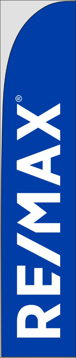 Picture of Blue w/ Logo - 15ft x 3ft Feather Flag