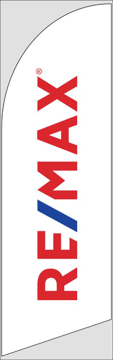 Picture of Logo (White) - 8ft x 2ft Feather Flag