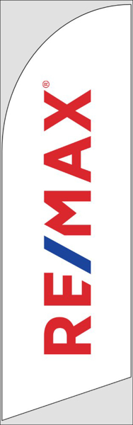 Picture of Logo (White) - 8ft x 2ft Feather Flag - DEPRECATED