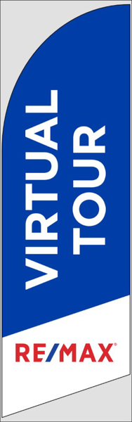 Picture of Blue Virtual Tour - 8ft x 2ft Feather Flag - DEPRECATED