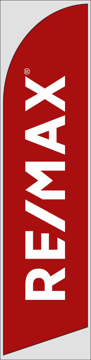 Picture of Logo (Red) - 12ft x 2.5ft Feather Flag