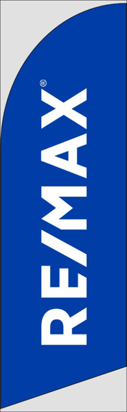 Picture of Blue w/ Logo - 10ft x 2.5ft Feather Flag - DEPRECATED