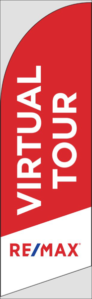 Picture of Red Virtual Tour - 10ft x 2.5ft Feather Flag - DEPRECATED