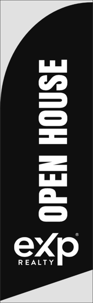 Picture of Open House Feather Flag - Black - 10ft x 2.5ft - DEPRECATED
