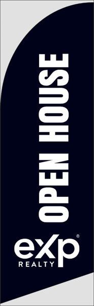 Picture of Open House Feather Flag - Navy - 10ft x 2.5ft - DEPRECATED