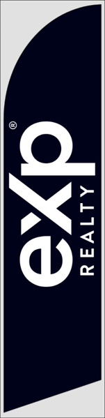 Picture of Logo Feather Flag - Black - 12ft x 2.5ft - DEPRECATED