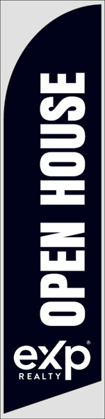 Picture of Open House Feather Flag - Navy - 12ft x 2.5ft - DEPRECATED