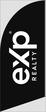 Picture of Logo Feather Flag - Black - 6ft x 2ft - DEPRECATED