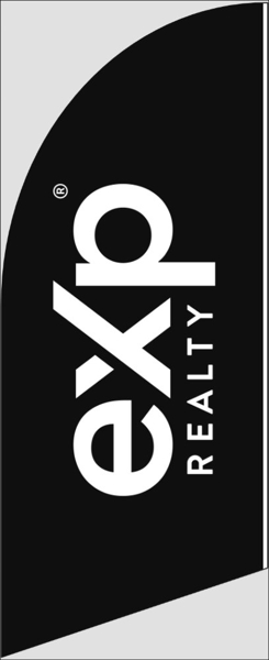 Picture of Logo Feather Flag - Black - 6ft x 2ft - DEPRECATED